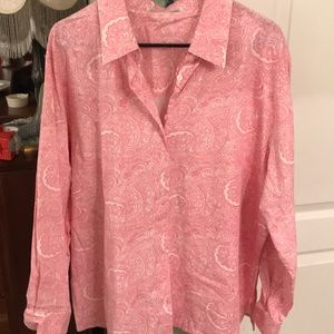 Hot pink cotton blouse